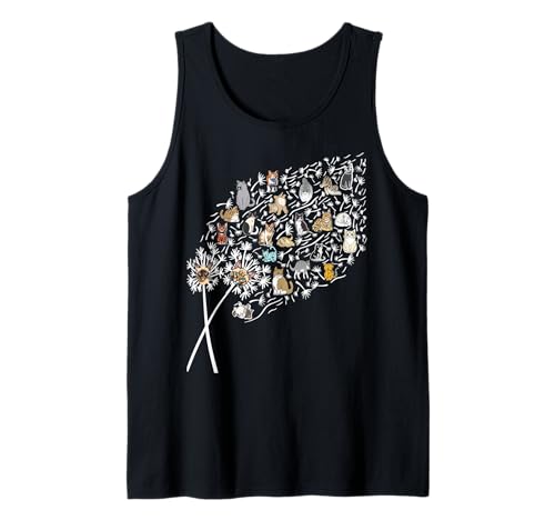 Katze Löwenzahn lustige Blume Bunte Haustiere für Frauen Tank Top Katze Löwenzahn lustige Blume Bunte Haustiere für Frauen Tank Top von Frauen süßes Tier lustige Grafiken