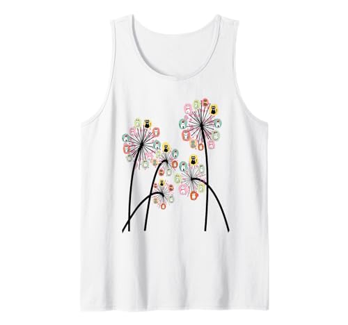 Katze Löwenzahn lustige Blume Bunte Haustiere für Frauen Tank Top von Frauen süßes Tier lustige Grafiken
