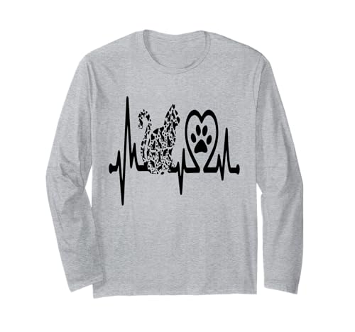 Katzen Herzbeat Tierbesitzer Liebhaber für Männer Frauen Langarmshirt Katzen Herzbeat Tierbesitzer Liebhaber für Männer Frauen Langarmshirt von Frauen süßes Tier lustige Grafiken