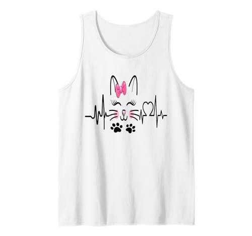 Katzen Herzbeat Tierbesitzer Liebhaber für Männer Frauen Tank Top Katzen Herzbeat Tierbesitzer Liebhaber für Männer Frauen Tank Top von Frauen süßes Tier lustige Grafiken