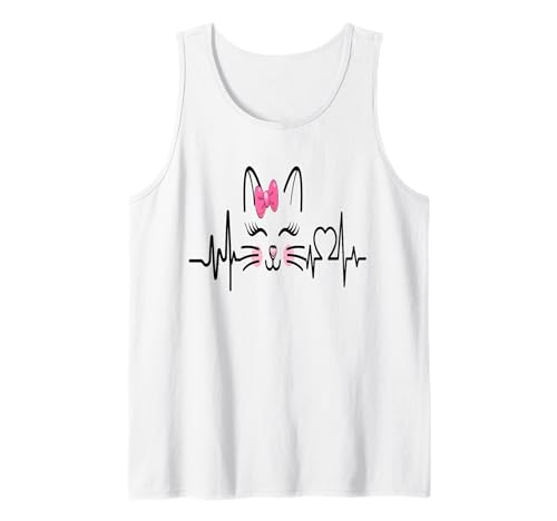 Katzen Herzbeat Tierbesitzer Liebhaber für Männer Frauen Tank Top Katzen Herzbeat Tierbesitzer Liebhaber für Männer Frauen Tank Top von Frauen süßes Tier lustige Grafiken