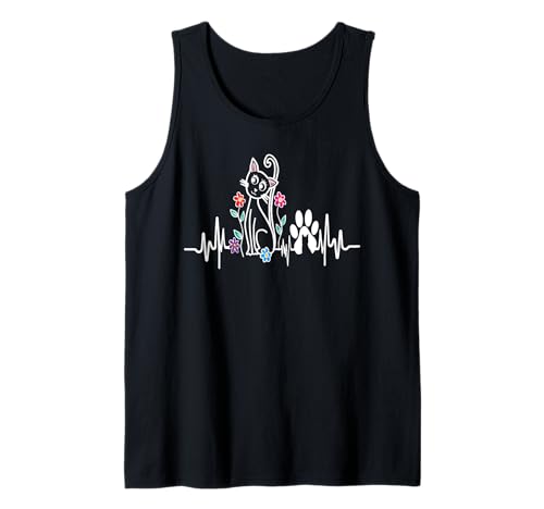 Katzen Herzbeat Tierbesitzer Liebhaber für Männer Frauen Tank Top Katzen Herzbeat Tierbesitzer Liebhaber für Männer Frauen Tank Top von Frauen süßes Tier lustige Grafiken