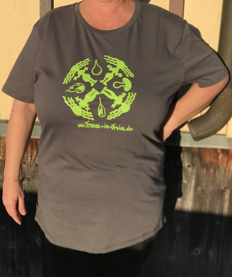 T-Shirt Mit Frauen-Rad Und 4 Elementen von FrauenImFreien