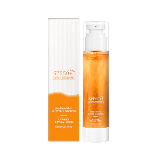 Fravsiu Shimmer Sunscreen, LSF 50+ Moisturizing Sun Cream, Lightweight Facial Lotion, Hydrating Formula, 50 g Tube, for Women, Men, Outdoor Protection, Daily More Fravsiu Shimmer Sunscreen, LSF 50+ Moisturizing Sun Cream, Lightweight Facial Lotion, Hydrating Formula, 50 g Tube, for Women, Men, Outdoor Protection, Daily More von Fravsiu