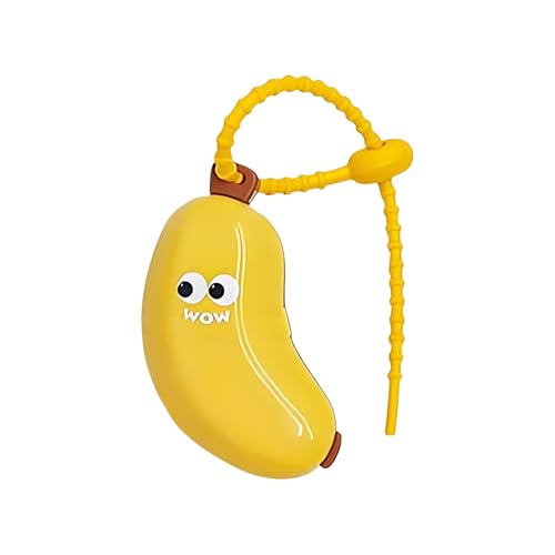 Fravsiu Toothbrush Cover Case, Travel Toothbrush Protector, Banana-Shaped Design Keeps Clean, Compact Snap Closure, Care Accessory for Kids Adults Daily Use Vacation Camping, Yellow von Fravsiu