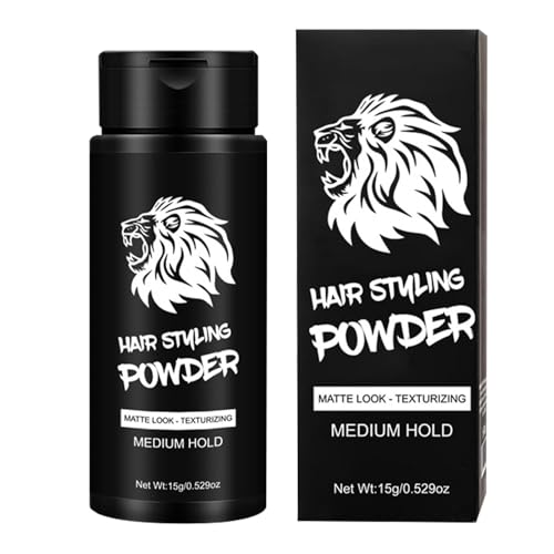 Hair Styling Powder - Long-Lasting Texturizing Matte Hair Powder For Root Lift And Volume, 15g For Women And Men Texturizing Hair Powder - Matte Finish, Root Lifting Styling Powder For Volume And Text von Fravsiu