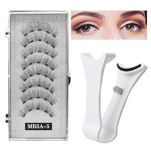 Magnetic Eyelashes – 2 Paar False Eyelashes with Applicator, Natural No Glue Lashes for Long-Lasting Eye Makeup for Women and Girls Magnetic Eyelashes Kit – Includes 2 Pairs of Natural False Las Magnetic Eyelashes – 2 Paar False Eyelashes with Applicator, Natural No Glue Lashes for Long-Lasting Eye Makeup for Women and Girls Magnetic Eyelashes Kit – Includes 2 Pairs of Natural False Las von Fravsiu