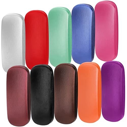 Frcctre 10 Stück Hartschalen-Brillenetui, Sonnenbrillenetui, Klappetui, Unisex, tragbare Brillenetui, Schutzhülle für Männer und Frauen, Mehrfarbig, Medium Frcctre 10 Stück Hartschalen-Brillenetui, Sonnenbrillenetui, Klappetui, Unisex, tragbare Brillenetui, Schutzhülle für Männer und Frauen, Mehrfarbig, Medium von Frcctre