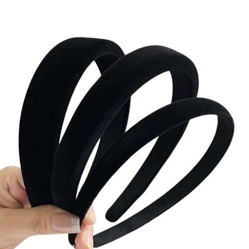3 Stück Samt Haarreifen Damen Schwarz, 3 Größen Breit Breites Samt Haarreif für Damen Haarreif Schwarz Breit,für Mädchen Frauen Weihnachten Halloween Karneval (1.5cm 2cm 3cm) 3 Stück Samt Haarreifen Damen Schwarz, 3 Größen Breit Breites Samt Haarreif für Damen Haarreif Schwarz Breit,für Mädchen Frauen Weihnachten Halloween Karneval (1.5cm 2cm 3cm) von Frdelma