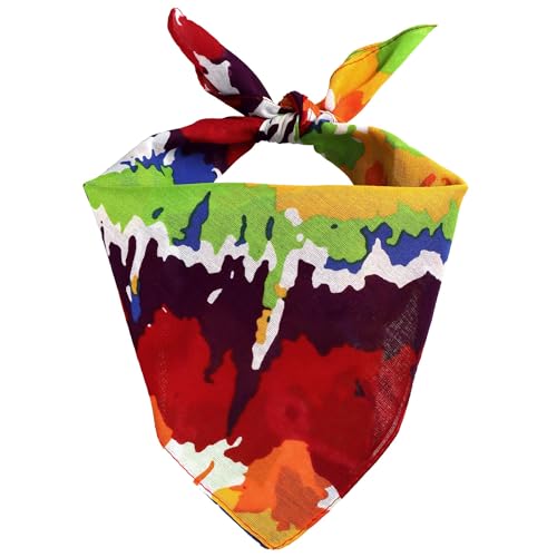 Freak Scene Bandana Tuch Spirale Infinity Batik bunt quadratisches Kopftuch Halstuch von Freak Scene