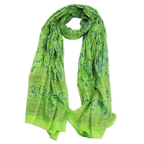 Freak Scene Baumwolltuch - Pareo - Sarong - Indisches Muster 01 - grün-blau von Freak Scene