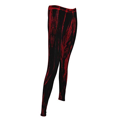 Freak Scene Leggings - Batik - Muster 01 - schwarz - rot-kirschrot von Freak Scene