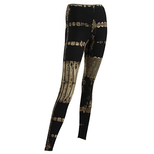Freak Scene Leggings - Batik - Muster 02 - schwarz - braun-beigebraun von Freak Scene