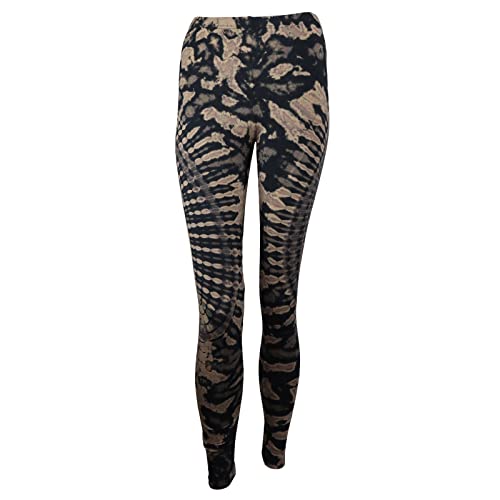 Freak Scene Leggings - Batik - Sun - schwarz - braun-Hellbraun S/M von Freak Scene