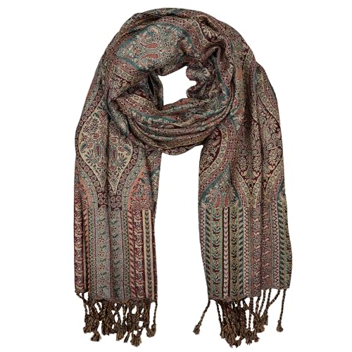 Freak Scene Schal im Pashmina Stil Floral Eyes 210x70cm Modell 01 Ethno Boho Halstuch von Freak Scene