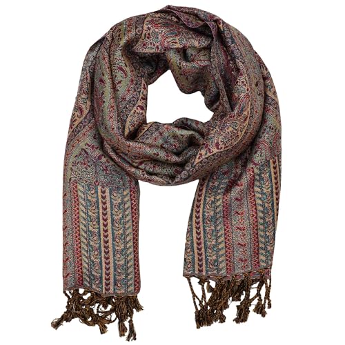 Freak Scene Schal im Pashmina Stil Floral Eyes 210x70cm Modell 02 Ethno Boho Halstuch von Freak Scene