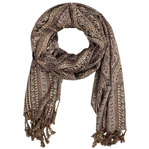 Freak Scene Schal im Pashmina Stil Floral Eyes 210x70cm Modell 05 Ethno Boho Halstuch von Freak Scene