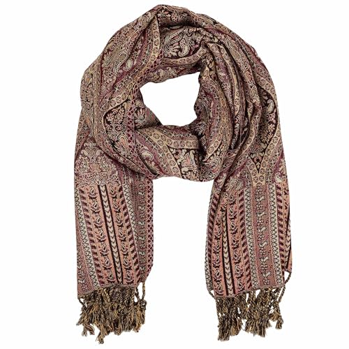 Freak Scene Schal im Pashmina Stil Floral Eyes 210x70cm Modell 08 Ethno Boho Halstuch von Freak Scene