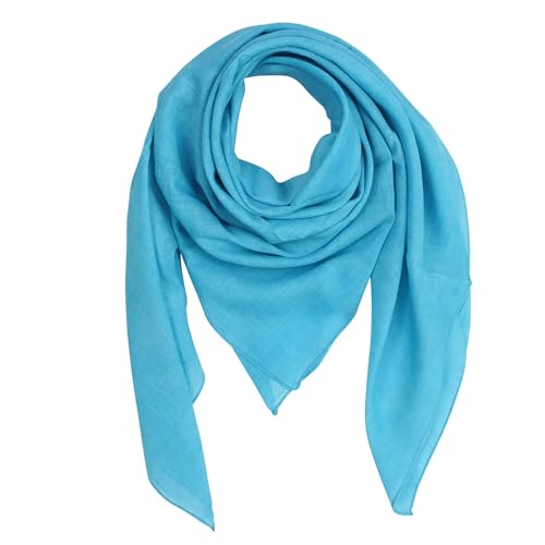 Freak Scene Superfreak Baumwolltuch - blau - himmelblau - quadratisches Tuch von Freak Scene