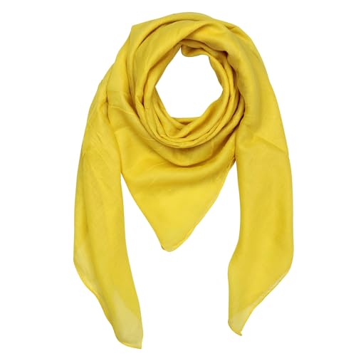 Freak Scene Superfreak Baumwolltuch - Ocker - hellocker - quadratisches Tuch von Freak Scene