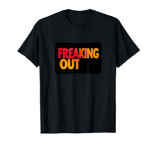 Buntes Freaking Out Sprechemblem für Erwachsene und Kinder T-Shirt Buntes Freaking Out Sprechemblem für Erwachsene und Kinder T-Shirt von Freaking Out Outfit