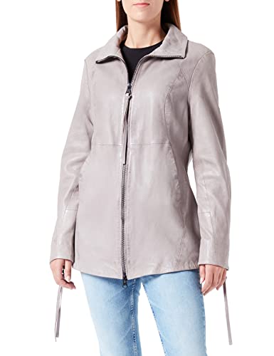 Freaky Nation Damen Ester-FN Lederjacke, snowrose, XL von Freaky Nation