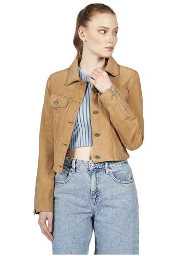 Freaky Nation Leder-Jeansjacke NELA-FN von Freaky Nation