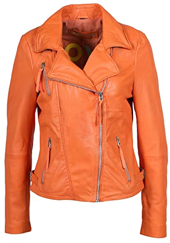 Freaky Nation Damen New Biker Princess Lederjacke, Melon, M von Freaky Nation