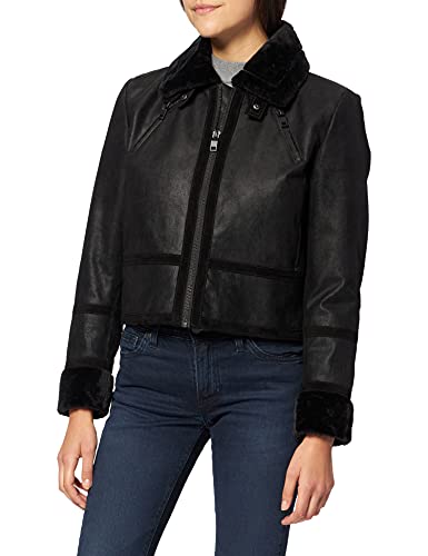 Freaky Nation Damen Sweet Cold-FN Lederjacke, Black/Black, M von Freaky Nation