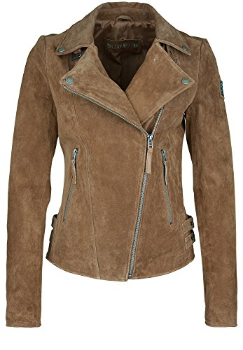 Freaky Nation Damen Taxi Driver-FN Lederjacke, Cognac, L von Freaky Nation