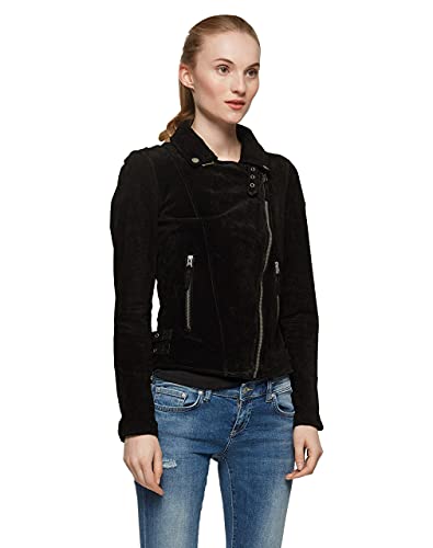 Freaky Nation Damen Taxi Driver Jacke, Schwarz (Black 9000), Medium (Herstellergröße: M) von Freaky Nation