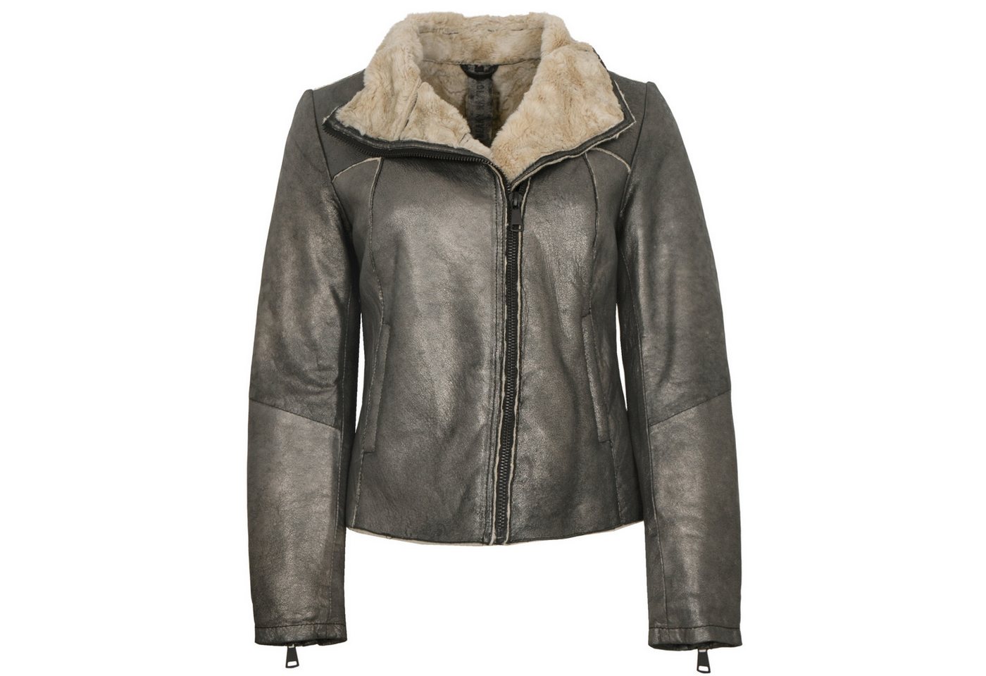 Freaky Nation Lederjacke Shine Star-FN Freaky Nation Damen Lederjacke Lammleder taupe/beige Freaky Nation Lederjacke Shine Star-FN Freaky Nation Damen Lederjacke Lammleder taupe/beige von Freaky Nation