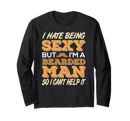 Bärtig und unwiderstehlich Spruch für Männer Langarmshirt Bärtig und unwiderstehlich Spruch für Männer Langarmshirt von Freche Bartwitze für selbstbewusste Typen