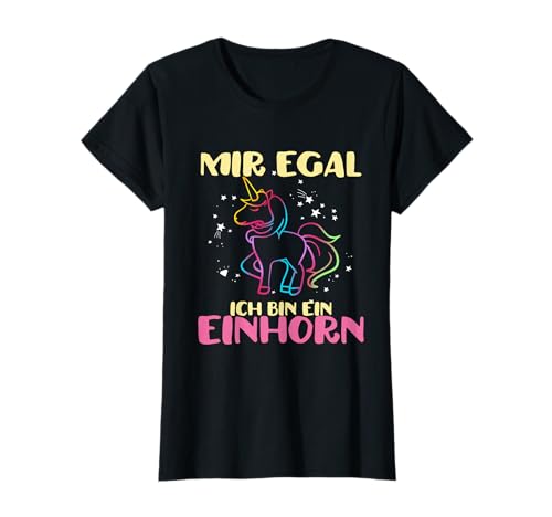 Freche Einhorn Geschenke Einhorn Mir Egal ich bin ein Einhorn Damen & Herren Unisex V-Ausschnitt Kurzarm T-Shirt Schwarz S Freche Einhorn Geschenke Einhorn Mir Egal ich bin ein Einhorn Damen & Herren Unisex V-Ausschnitt Kurzarm T-Shirt Schwarz S von Freche Einhorn Geschenke