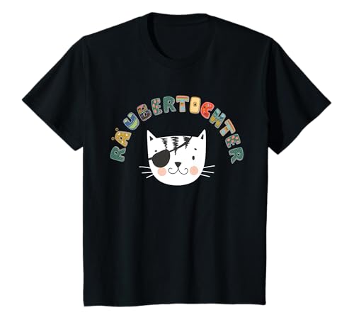 Freche Räubertochter Katze witziges Mädchen Motiv für Kinder T-Shirt Freche Räubertochter Katze witziges Mädchen Motiv für Kinder T-Shirt von Freche Kinder Mode Kindergeburtstage Jungs Mädchen