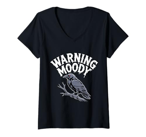 Damen Warning Moody Emotional Attitude Behavior Swing - T-Shirt mit V-Ausschnitt Damen Warning Moody Emotional Attitude Behavior Swing - T-Shirt mit V-Ausschnitt von Freche Stimmung mürrische Stimmungswarnung