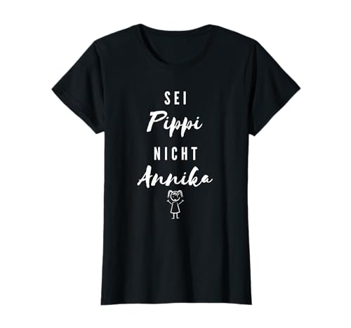 Freche Wilde Wunderbare Mädchen Sei Pippi nicht Annika Schwarz Cartoon T-Shirt Damen & Mädchen Female Kurzarm Klassische Passform Medium Freche Wilde Wunderbare Mädchen Sei Pippi nicht Annika Schwarz Cartoon T-Shirt Damen & Mädchen Female Kurzarm Klassische Passform Medium von Freche Wilde Wunderbare Mädchen