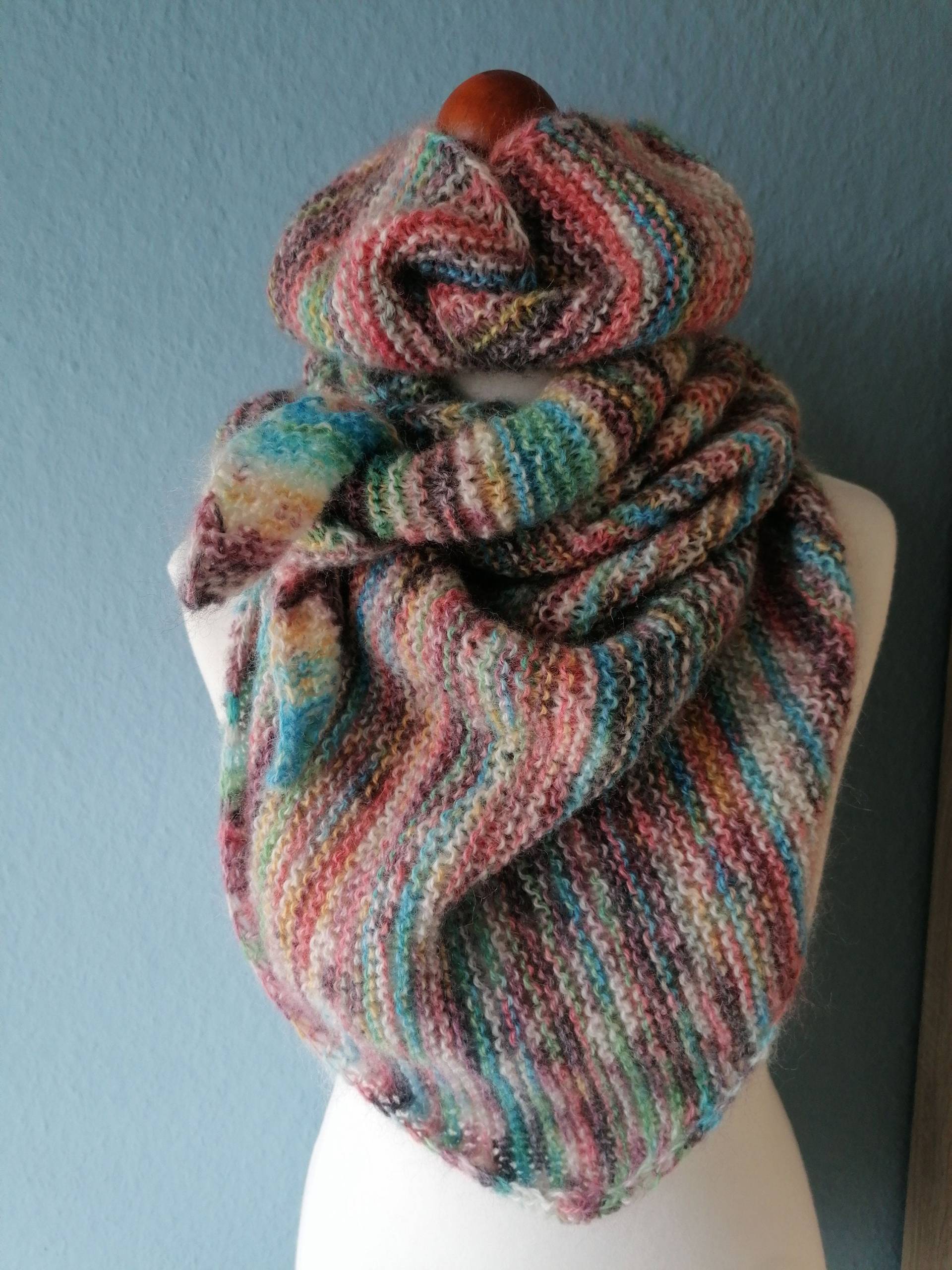 Set Aus Halstuch Und Stirnband, Gestrickt von FrecheMaschen