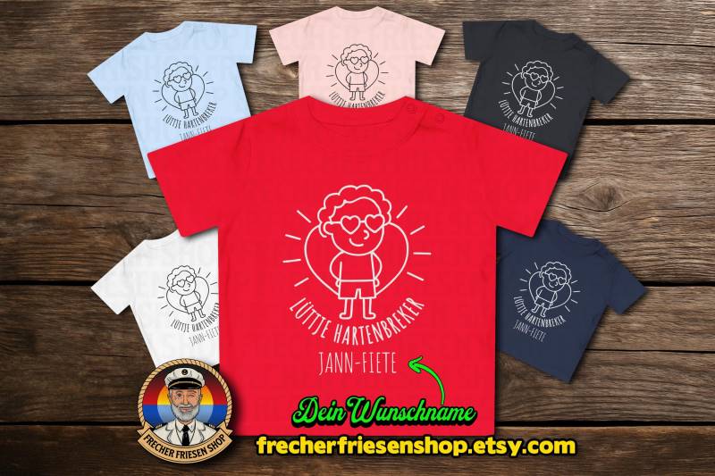 Personalisierte Geschenkidee - Baby Kleidung Plattdeutsch Wunschname Geburtstagsgeschenk Jungen Und Mädchen von FrecherFriesenShop