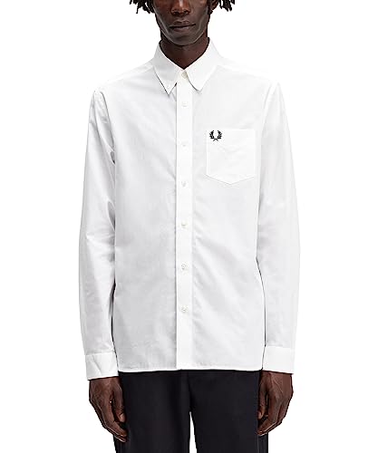 FREDPERRY FPM565045 129 Hemd BUTTON DOWN COLLAR, Weiß, XXL von Fred Perry