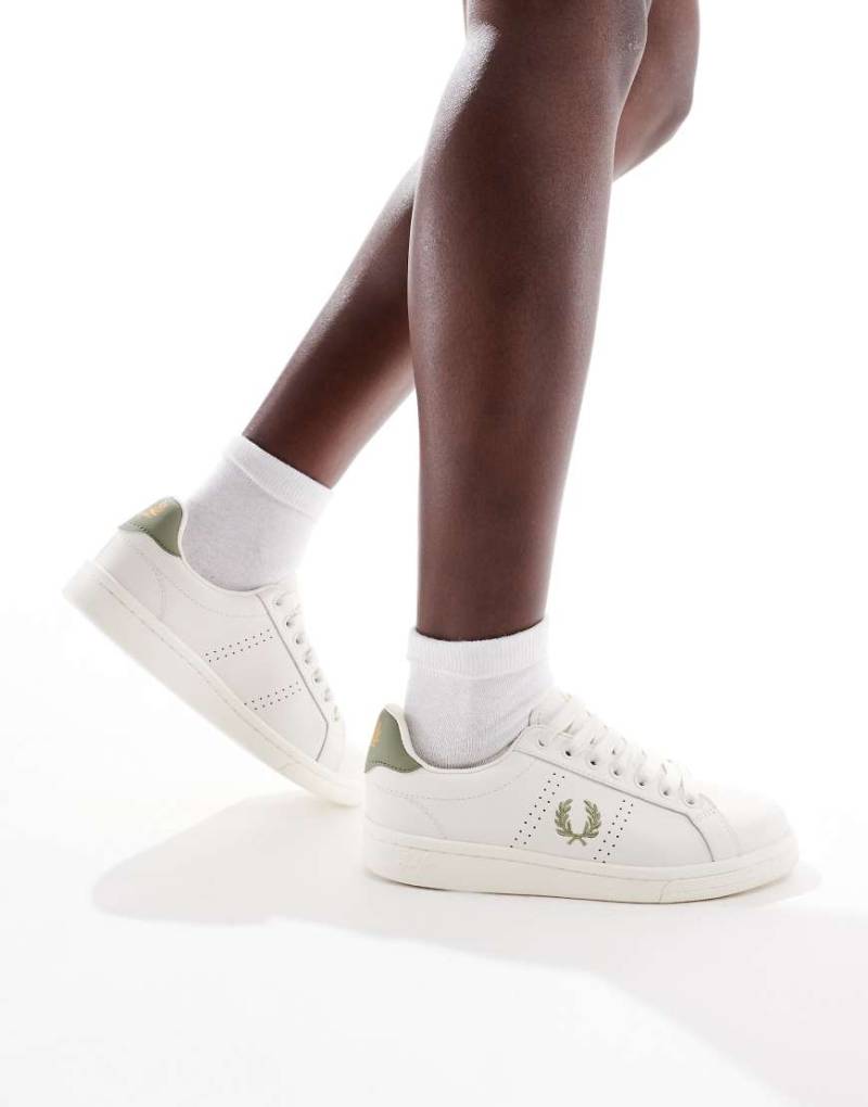 Fred Perry - B721 - Weiße Leder-Sneaker-Neutral von Fred Perry