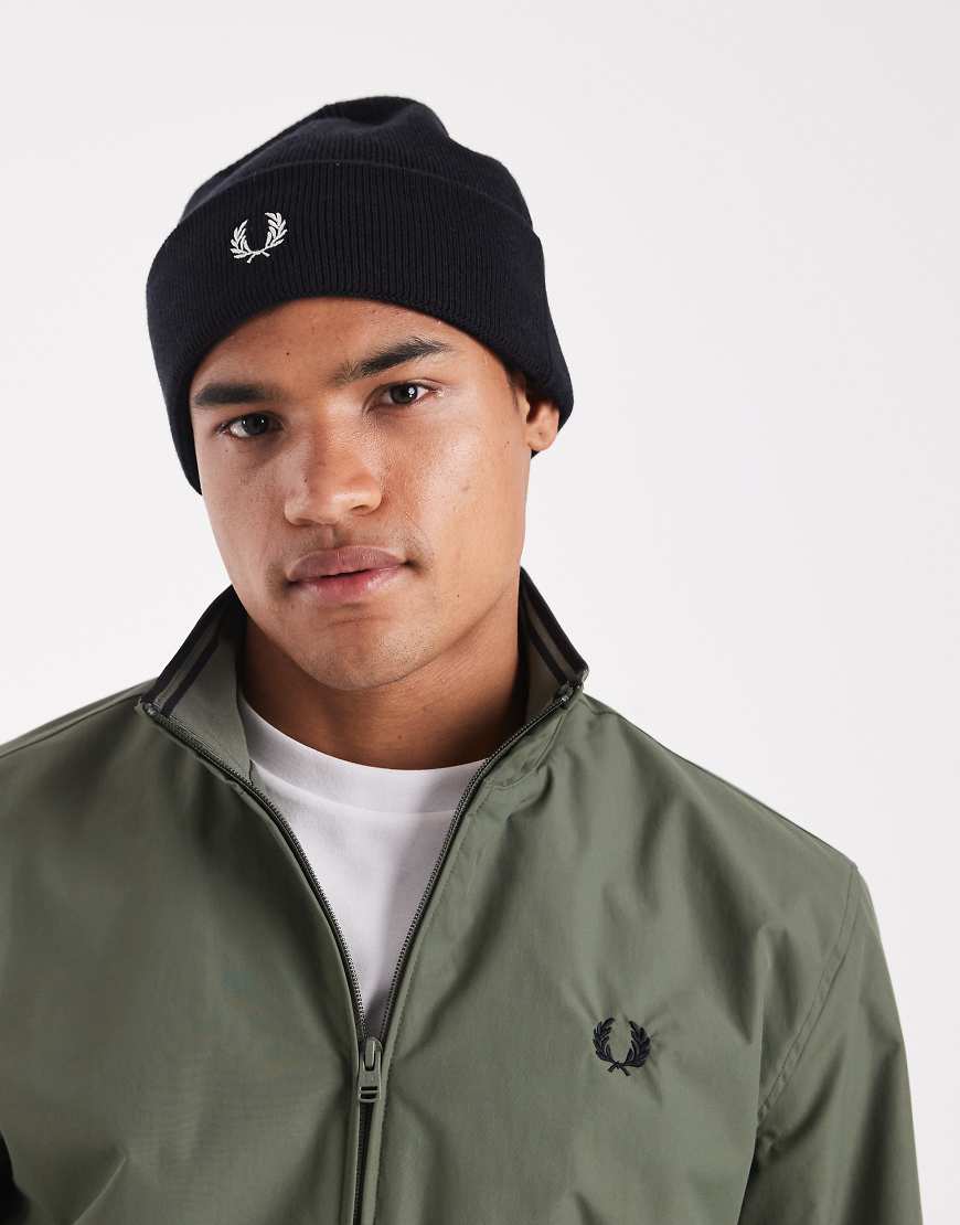 Fred Perry - Beanie in Schwarz von Fred Perry