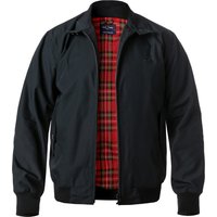 Fred Perry Herren Blouson schwarz Baumwolle unifarben von Fred Perry