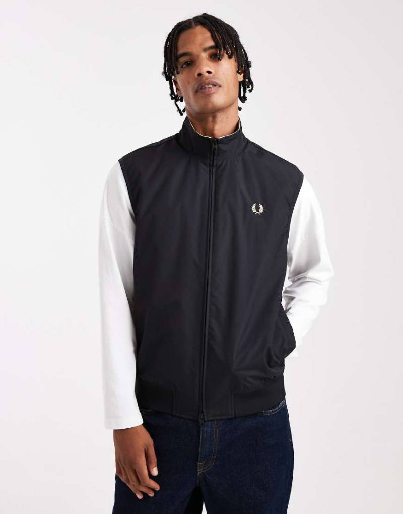 Fred Perry - Brentham - Weste in Schwarz von Fred Perry