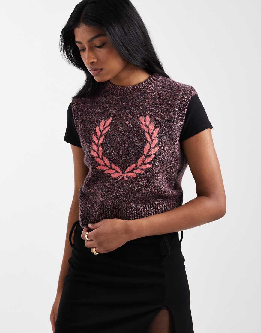 Fred Perry - Bunter, melierter Pullover von Fred Perry