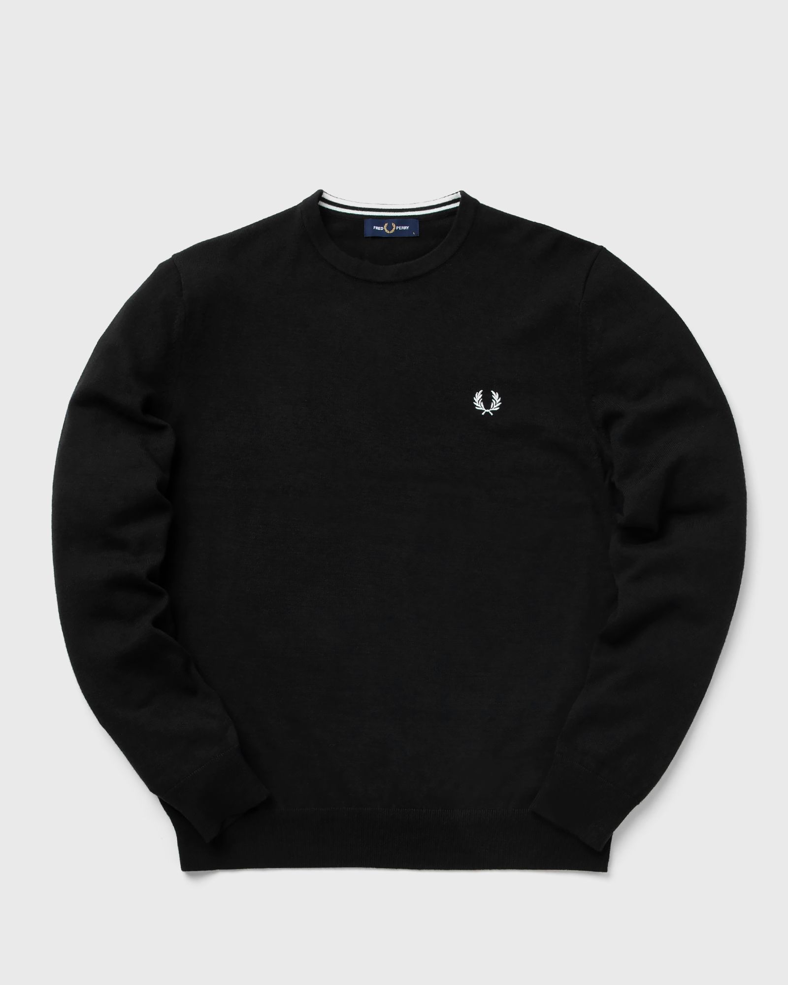 Fred Perry CLASSIC CREW NECK JUMPER men Sweatshirts black in Größe:S von Fred Perry