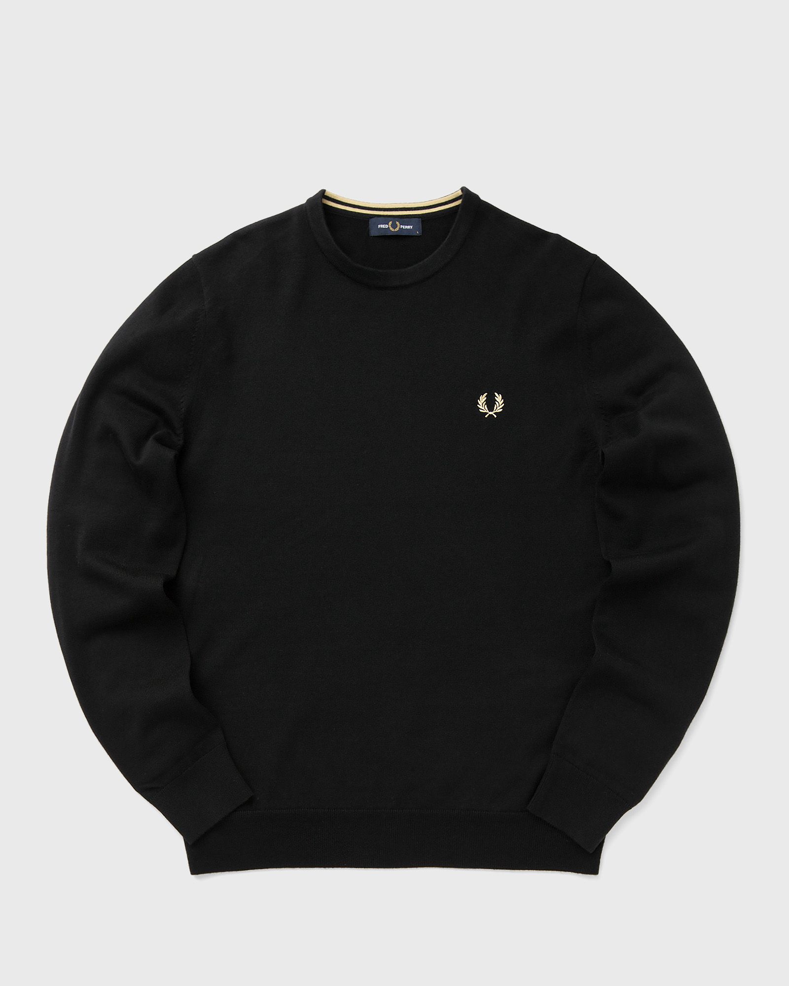 Fred Perry CLASSIC CREW NECK JUMPER men Sweatshirts black in Größe:M von Fred Perry