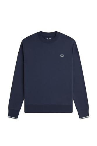 Fred Perry Crew Neck Sweatshirt, Blau Z47, Large von Fred Perry