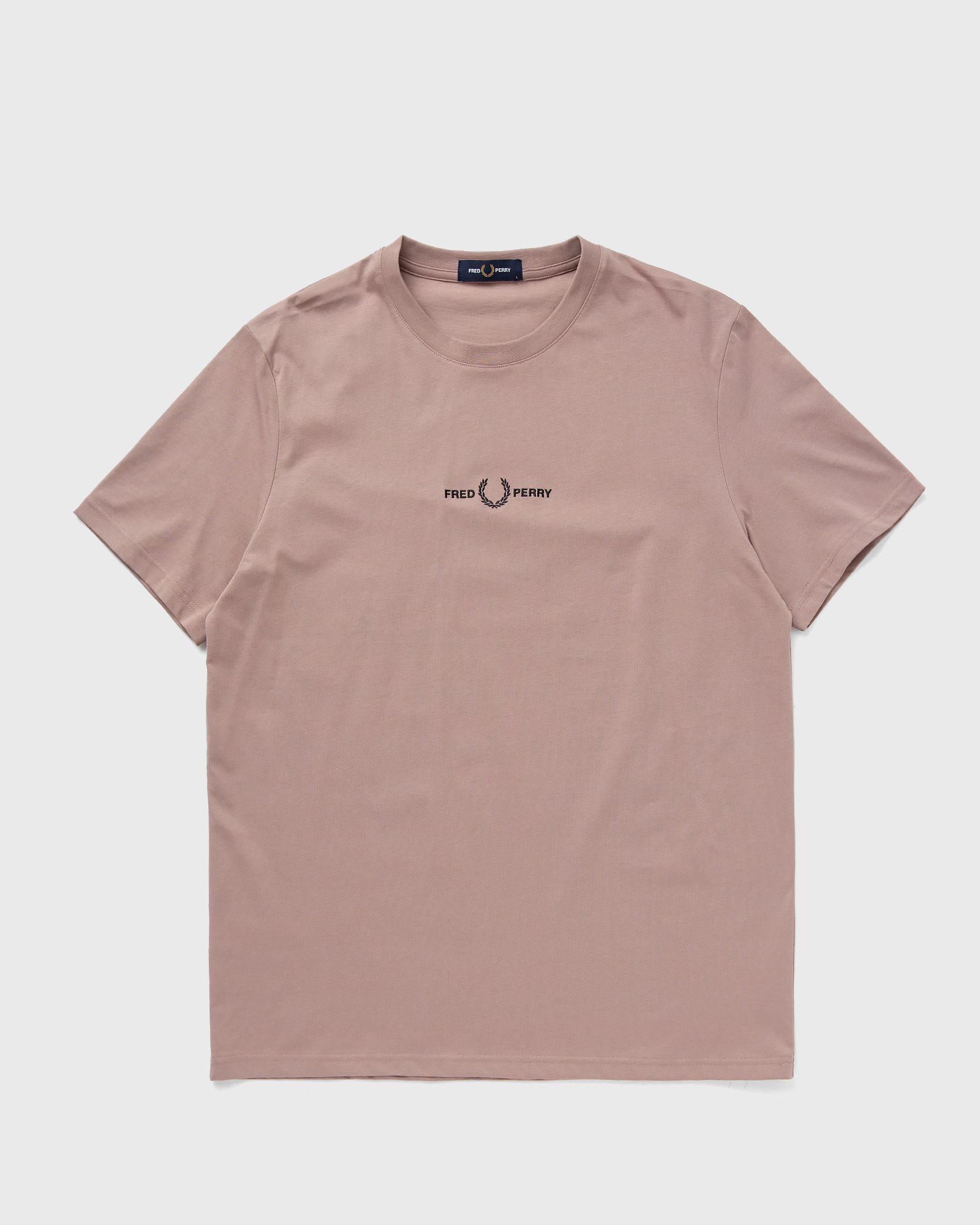 Fred Perry Embroidered T-Shirt men Shortsleeves pink in Größe:S von Fred Perry