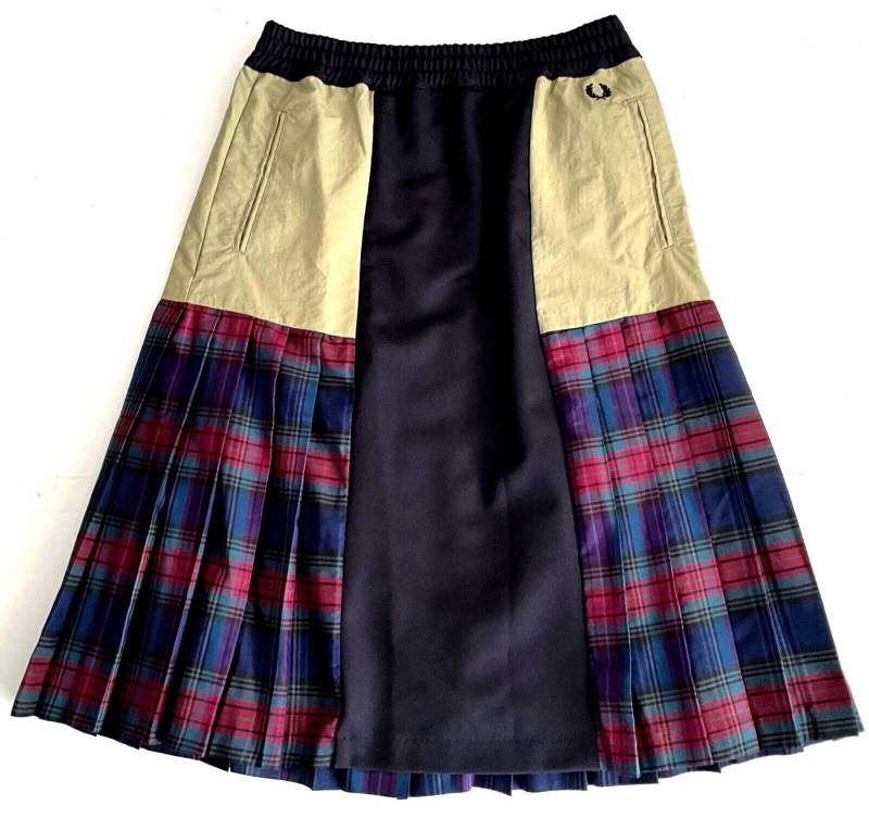 Fred Perry Faltenrock Fred Perry Damen Röcke, Fred Perry PANELLED TRACK SKIRT von Fred Perry